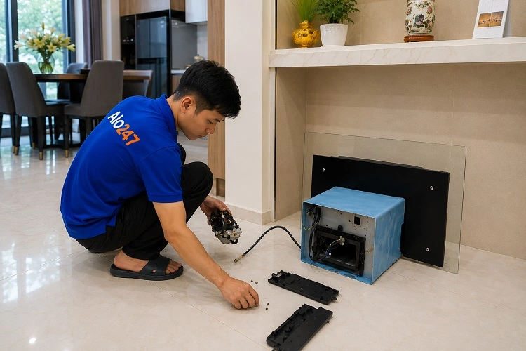 Thợ alo247 sửa máy hút mùi tại Tương Mai