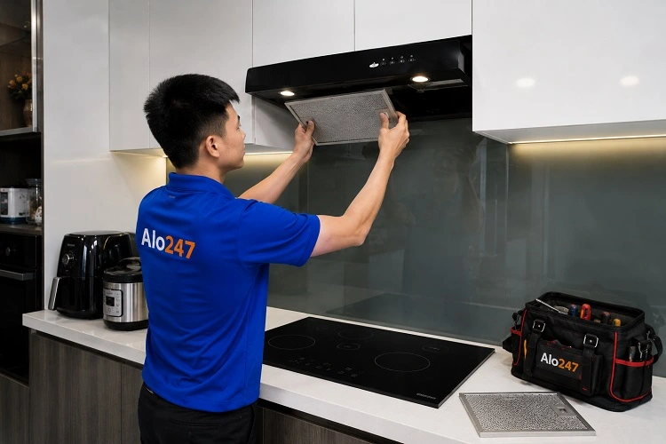 Thợ alo247 sửa máy hút mùi tại Yên Hoà