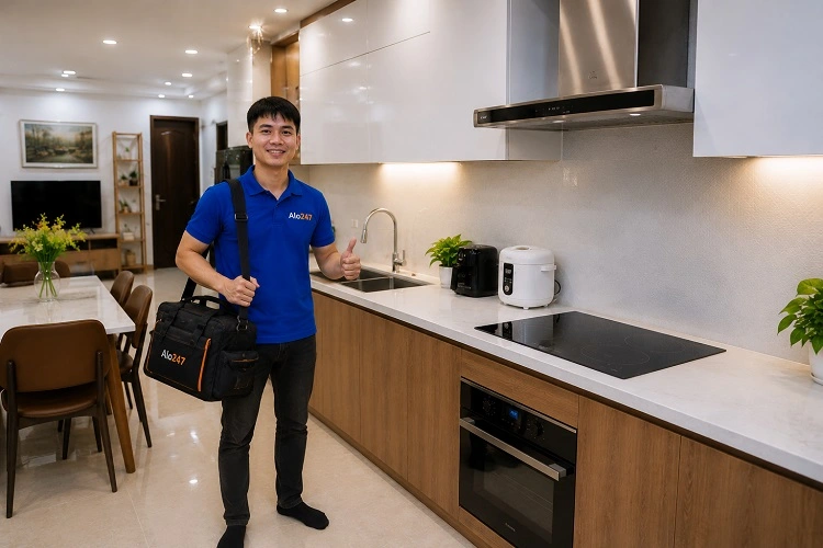 Thợ alo247 sửa máy hút mùi uy tín tại Kiến Hưng