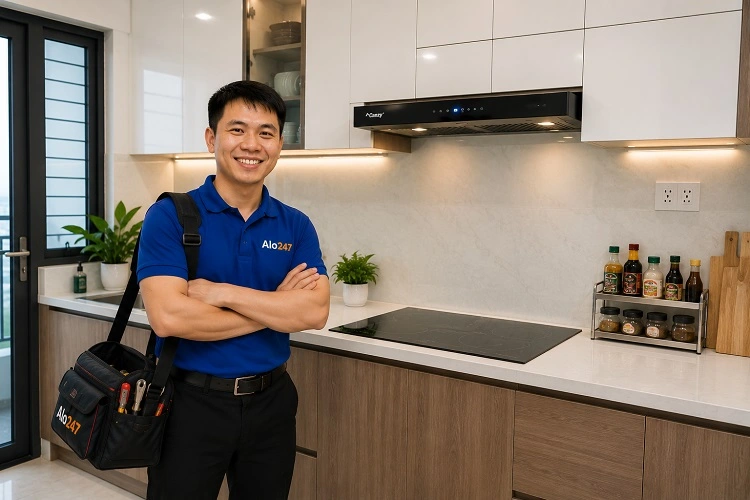 Thợ alo247 sửa máy hút mùi uy tín