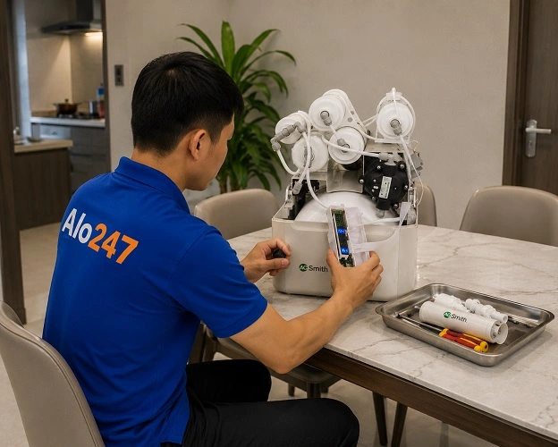 Thợ alo247 sửa máy lọc nước AO Smith tại Hà Nội