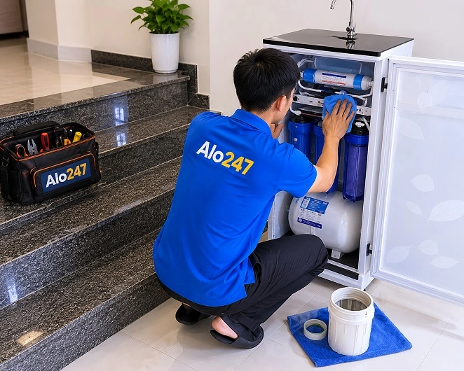 Thợ alo247 sửa máy lọc nước tại Kiến Hưng