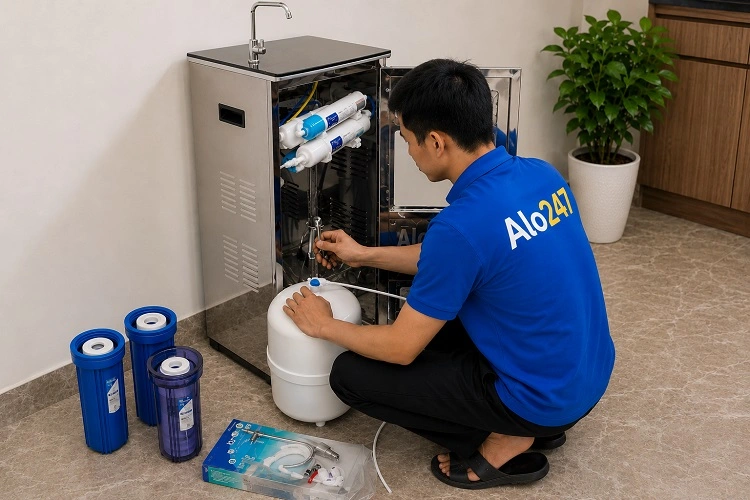 Thợ alo247 sửa máy lọc nước tại Mê Linh