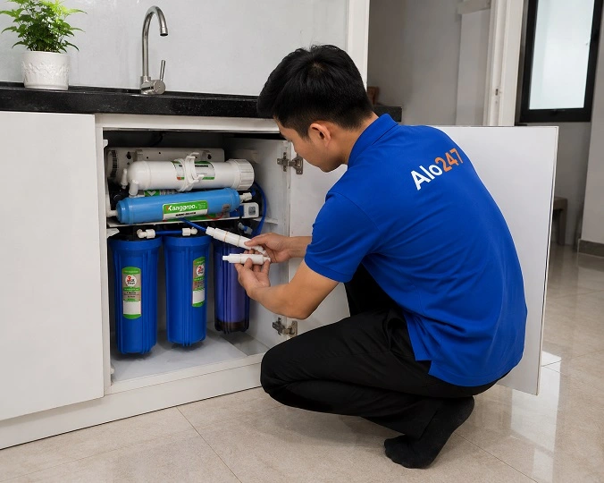 Thợ alo247 sửa máy lọc nước tại Ngọc Hồi