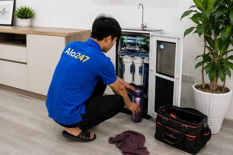 Thợ alo247 sửa máy lọc nước tại Nội Bài