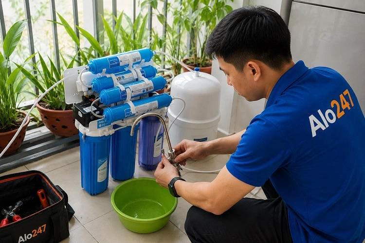 Thợ alo247 sửa máy lọc nước tại Tây Mỗ