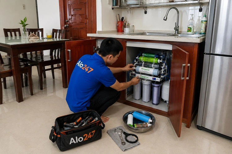 Thợ alo247 sửa máy lọc nước tại Thượng Cát