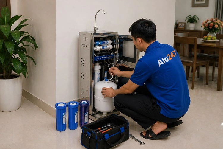 Thợ alo247 sửa máy lọc nước tại Tương Mai