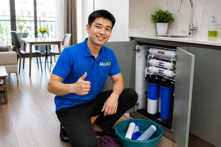 Thợ alo247 sửa máy lọc nước uy tín tại Ngọc Hồi