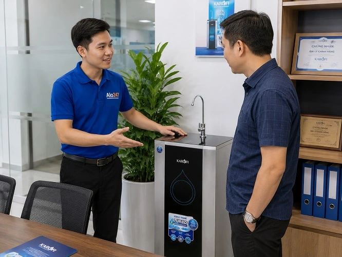 Thợ alo247 tư vấn phương án sửa máy lọc nước Karofi
