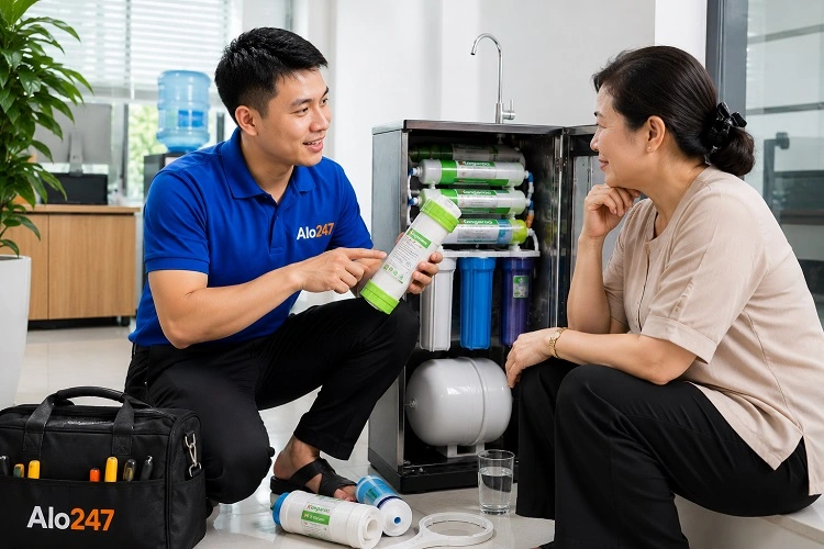 Thợ alo247 tư vấn phương án sửa máy lọc nước tại Hoàng Liệt