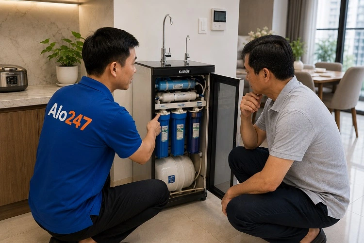 Thợ alo247 tư vấn phương án sửa máy lọc nước tại Láng