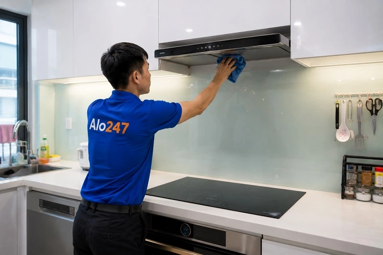 Thợ alo247 vệ sinh máy hút mùi tại Thanh Xuân