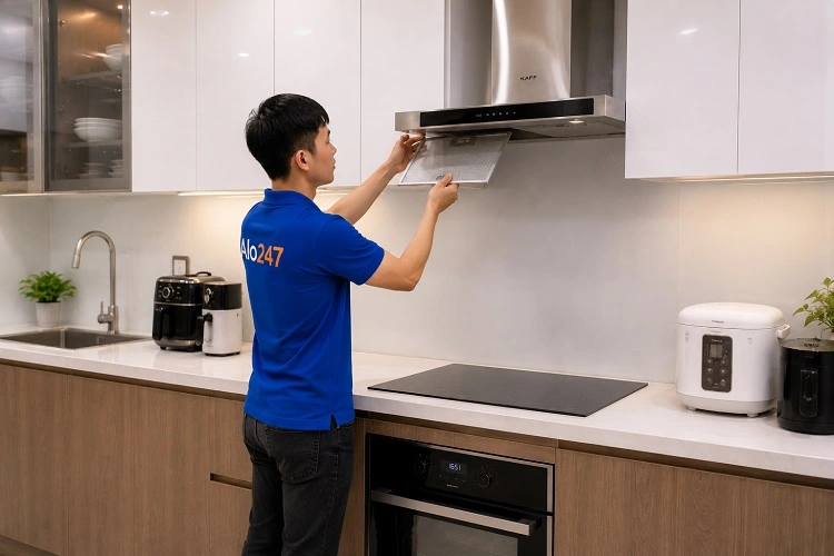 Thợ alo247 sửa máy hút mùi tại Phúc Lợi