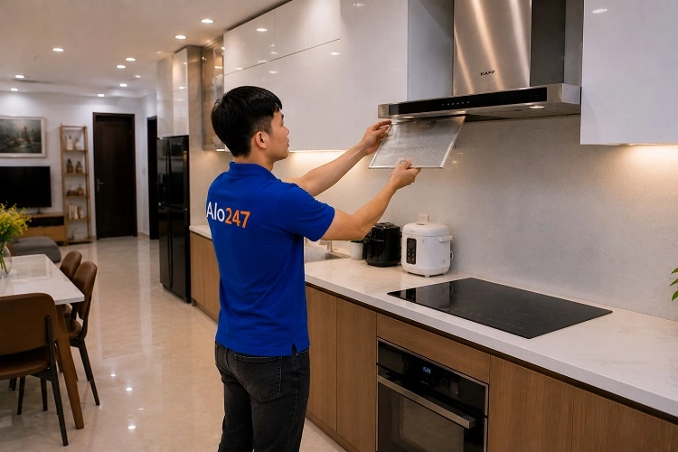 Thợ alo247vệ sinh máy hút mùi tại Tây Mỗ