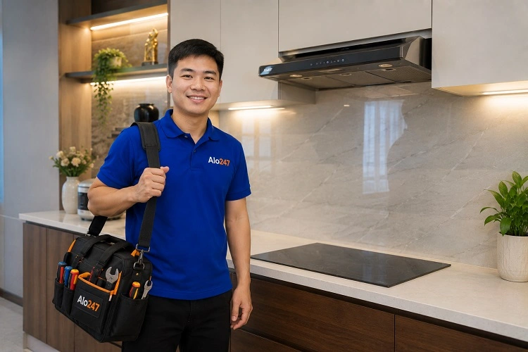 Thợ sửa máy hút mùi tại Cầu Giấy của alo247