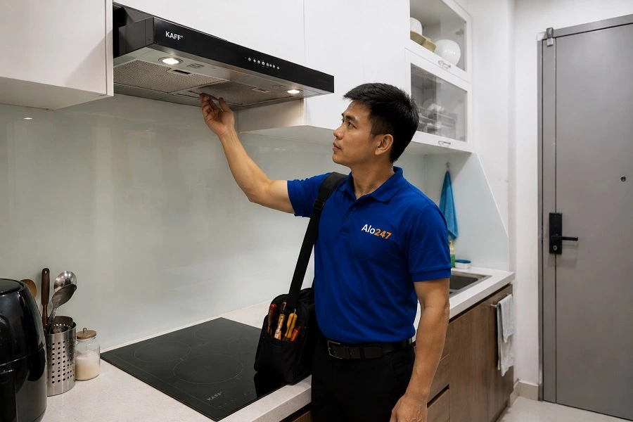 Thợ sửa máy hút mùi tại Hoàng Mai của alo247