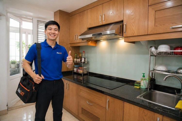 Thợ sửa máy hút mùi tại Xuân Phương của alo247