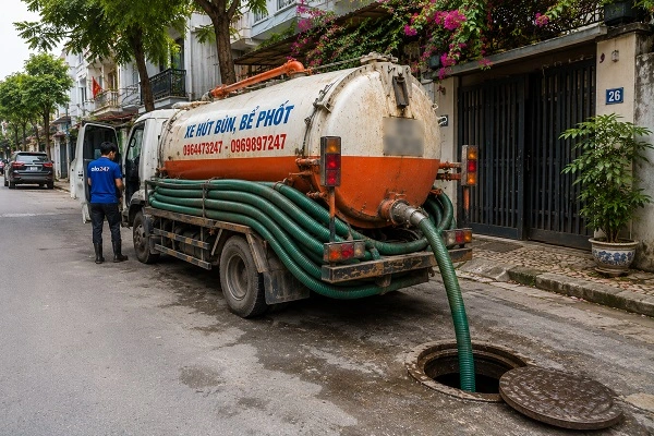Alo247 Dịch vụ hút bể phốt giá rẻ tại Giảng Võ