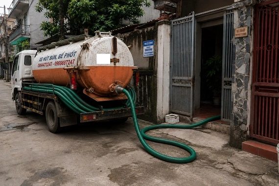 Alo247 Dịch vụ hút bể phốt giá rẻ tại  Ngọc Hà