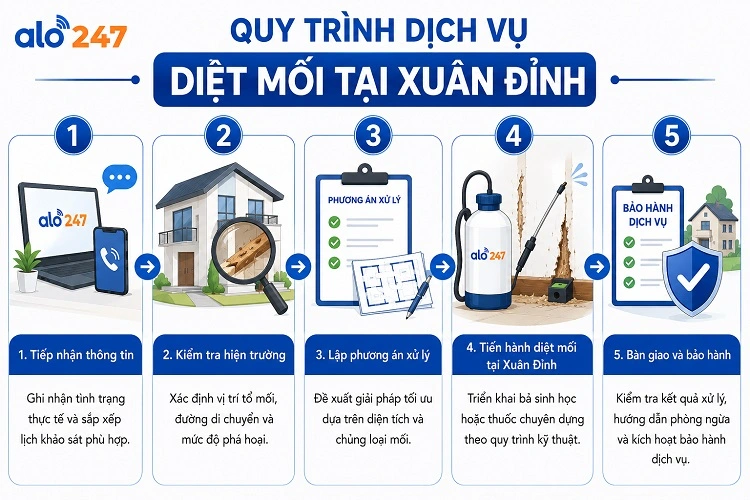 Quy trình 5 bước sạch côn trùng cùng Alo247