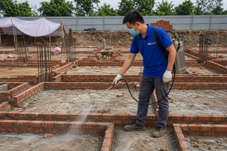 Thợ alo247 chống mối công trình tại Giảng Võ
