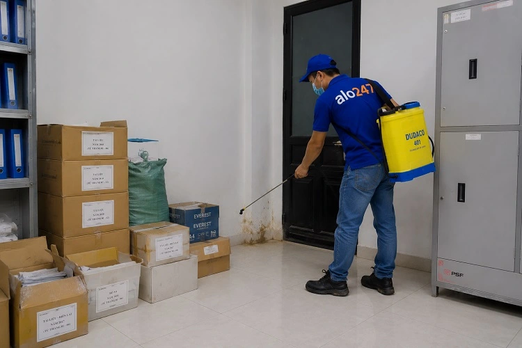 Thợ alo247 phun thuốc diệt mối sinh học tại Hà Đông