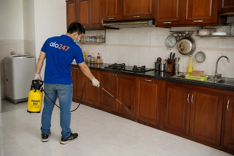 Thợ alo247 phun thuốc diệt mối sinh học tại Nghĩa Đô