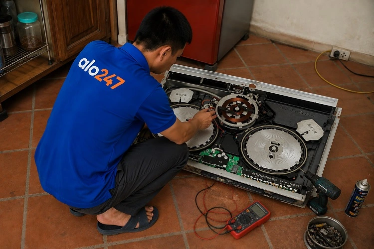 Thợ alo247 sửa bếp từ tại nhà khu vực Từ Liêm