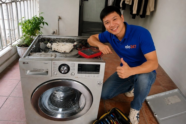 Thợ alo247 sửa chữa máy giặt tại Giảng Võ