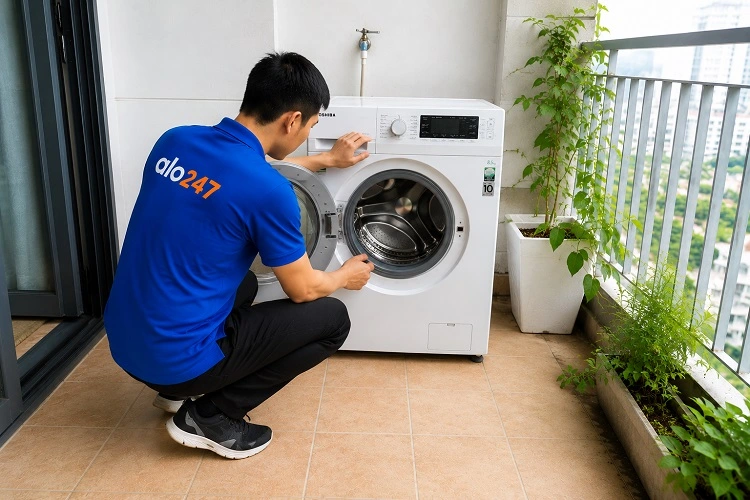 Thợ alo247 sửa chữa máy giặt tại Hồng Hà