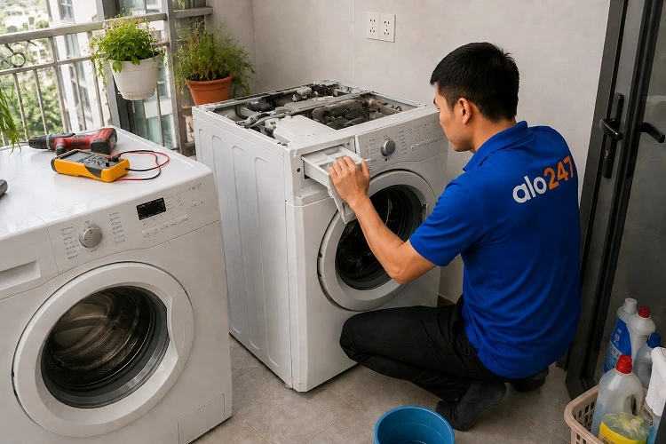 Thợ alo247 sửa chữa máy giặt tại Văn Miếu