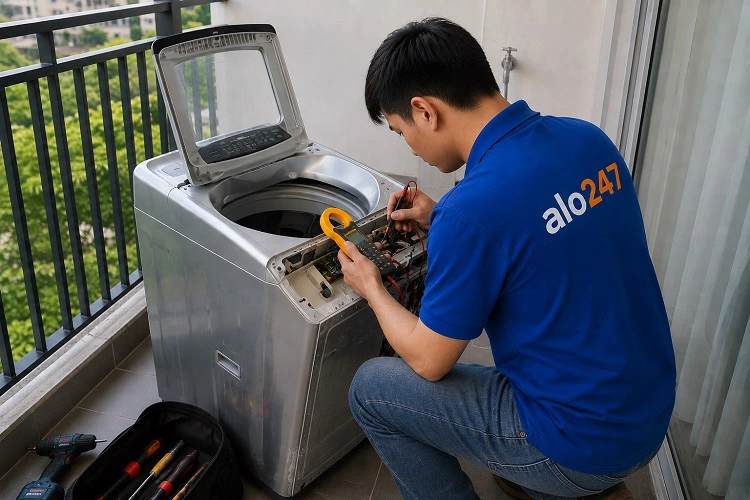 Thợ alo247 sửa chữa máy giặt tại nhà Tây Hồ