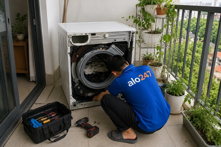 Thợ alo247 sửa chữa máy giặt tại nhà Yên Hoà