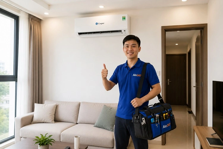 Thợ alo247 sửa điều hoà Casper uy tín