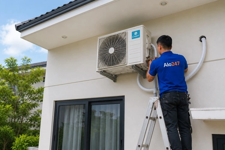 Thợ alo247 sửa điều hoà Casper