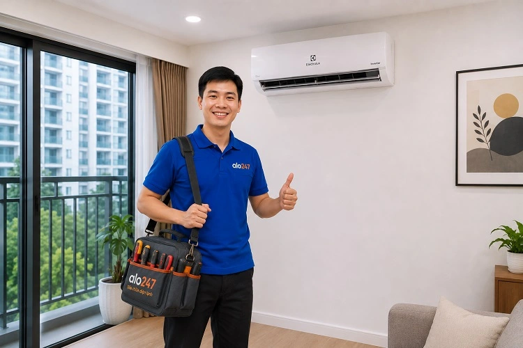 Thợ alo247 sửa điều hoà Electrolux uy tín