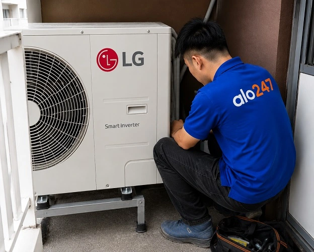 Thợ alo247 sửa điều hoà LG
