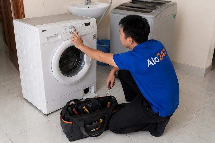 Thợ alo247 sửa máy giặt không xả nước tại Cửa Nam