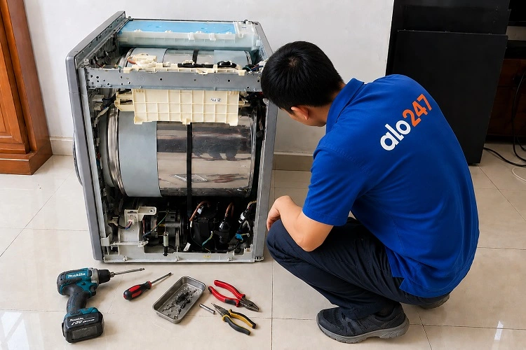 Thợ alo247 sửa máy giặt tại Bạch Mai