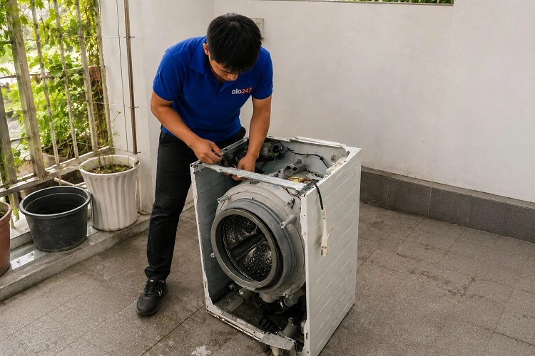 Thợ alo247 sửa máy giặt tại Bát Tràng