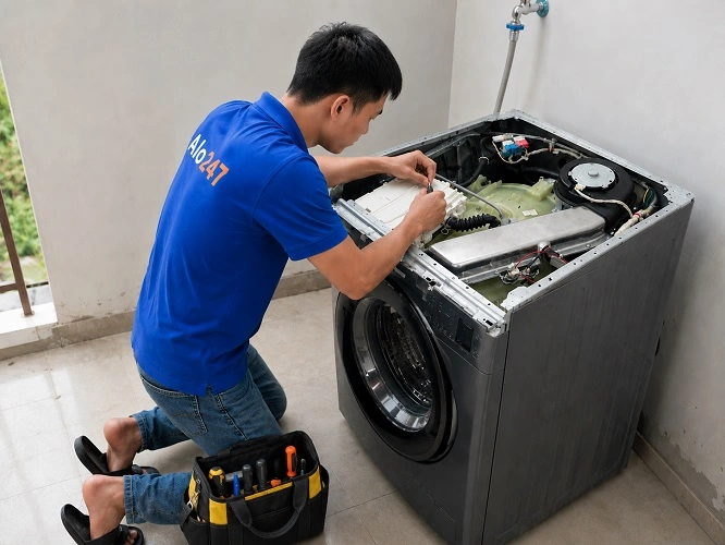 Thợ alo247 sửa máy giặt tại Giảng Võ