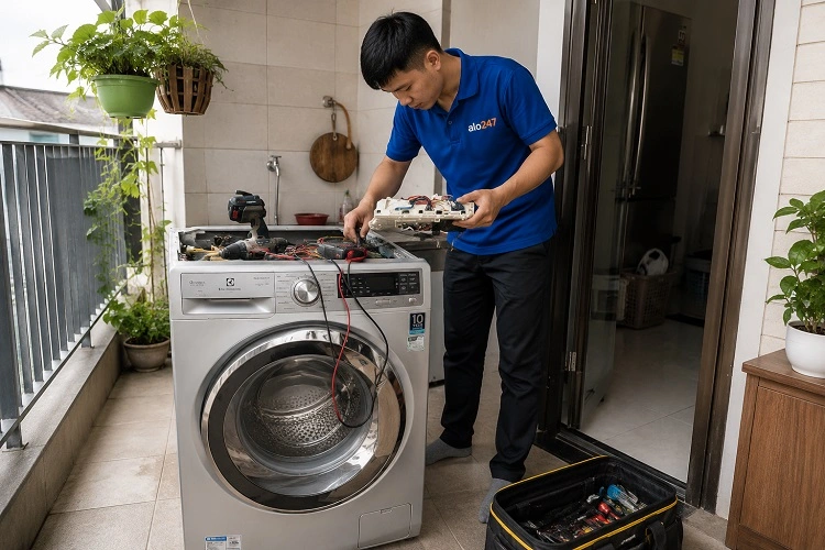 Thợ alo247 sửa máy giặt tại Láng