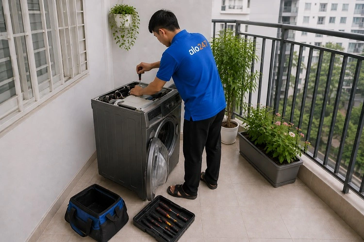 Thợ alo247 sửa máy giặt tại Nghĩa Đô