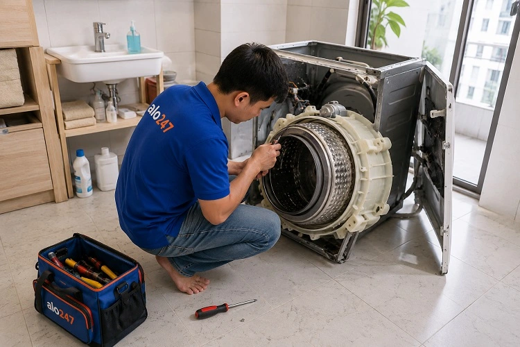 Thợ alo247 sửa máy giặt tại Phú Diễn