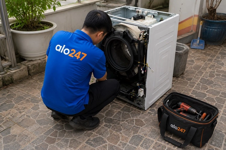 Thợ alo247 sửa máy giặt tại Quang Minh