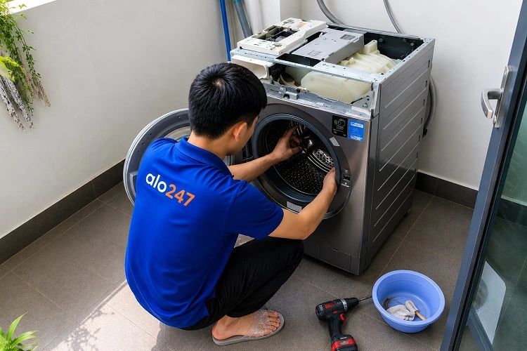 Thợ alo247 sửa máy giặt tại Sóc Sơn