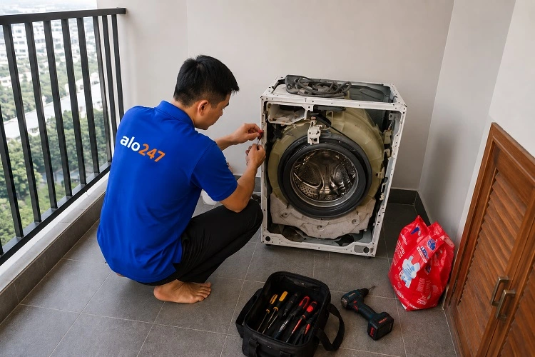 Thợ alo247 sửa máy giặt tại Tây Hồ