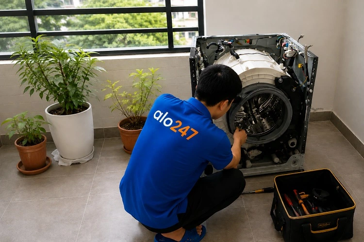 Thợ alo247 sửa máy giặt tại Thượng Cát