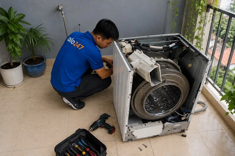 Thợ alo247 sửa máy giặt tại Vĩnh Hưng